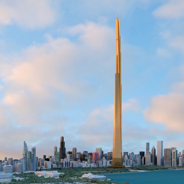 The Illinois Frank Lloyd Wright rendering