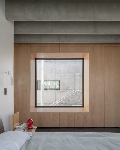 Window to courtyard stairwell