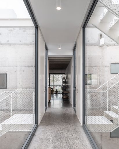 Walkway in in courtyard