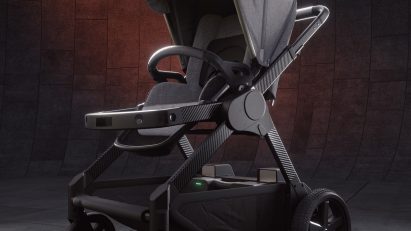 AI-powered modular pram