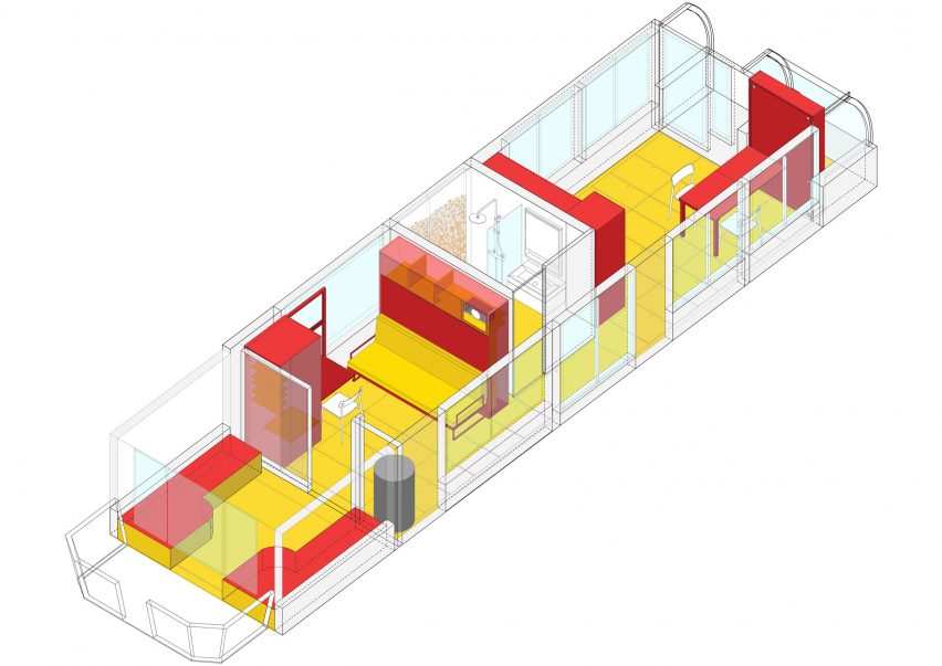 Illustration of Fàng Sōng houseboat in Berlin by Crossboundaries