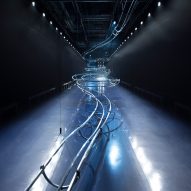 Photo of the installation at the Fendi show