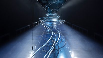 Photo of the installation at the Fendi show