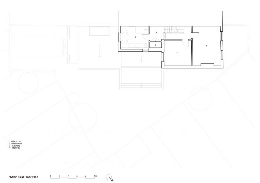 First floor plan, following completion of the refurbishment