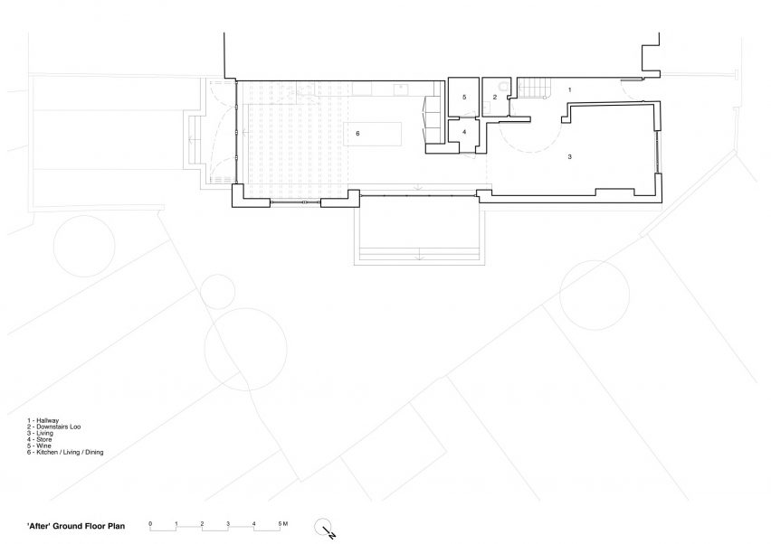 Ground floor plan, after completion of the refurbishment