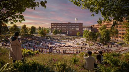 "Motorcycle amphitheatre" for Harley Davidson by Thomas Hetherwick