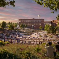 "Motorcycle amphitheatre" for Harley Davidson by Thomas Hetherwick