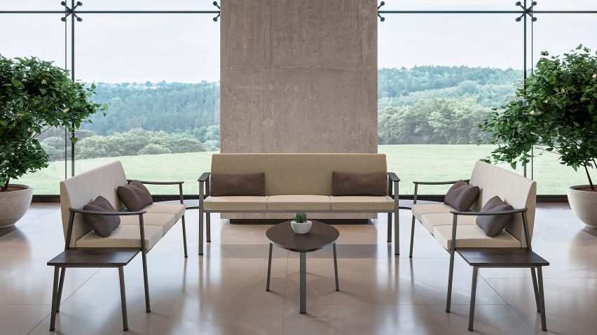 Cream Rühe seating by Allseating