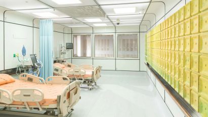 Recycled material hospital