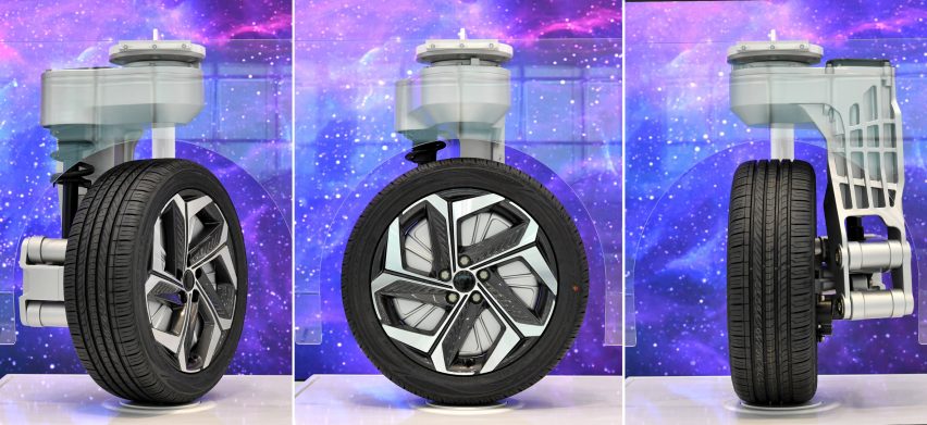 Three Hyundai Mobis vehicle tyres