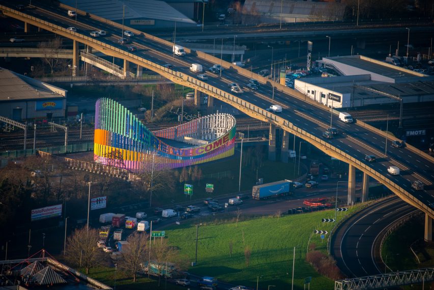 Colourful artwork in Brent Cross