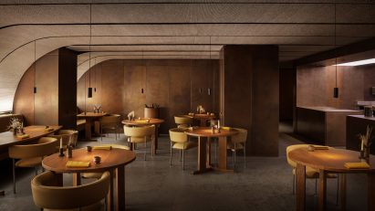 Interior of Ikoyi restaurant by David Thulstrup