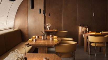 Dining space in Ikoyi restaurant by David Thulstrup