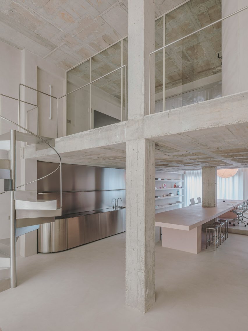 The ground floor of Andrés Reisinger's office