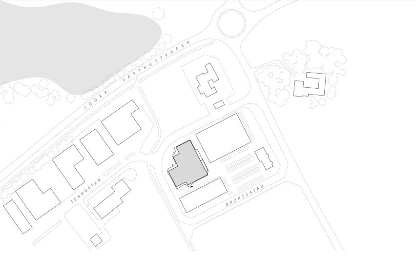 Site plan of the StickerApp headquarters