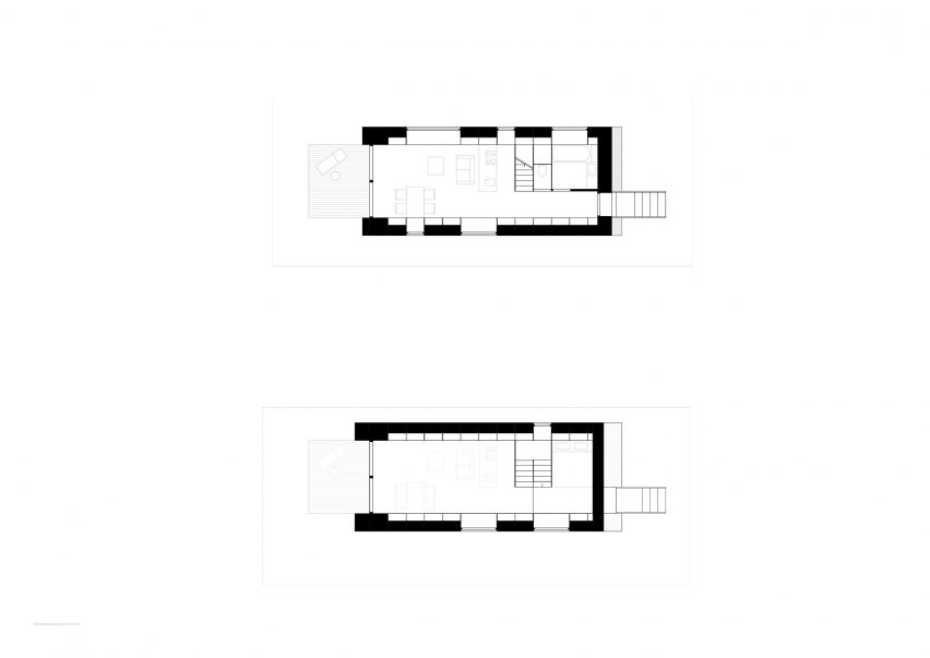 Plans of Straw Flea House by Juri Troy