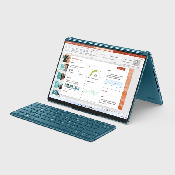 Dual-screen laptop and keyboard by Lenovo