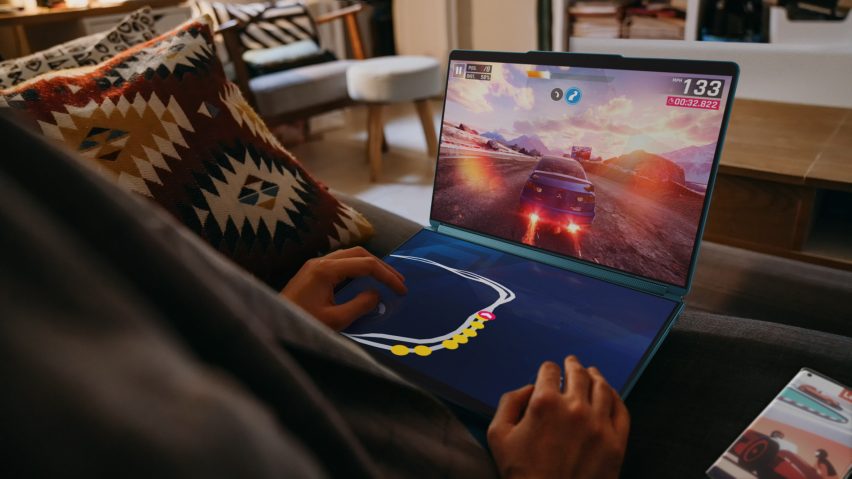 Yoga Book 9i laptop by Lenovo used for gaming
