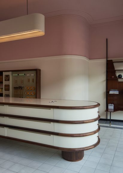 Lick paint shop in London has pink interiors