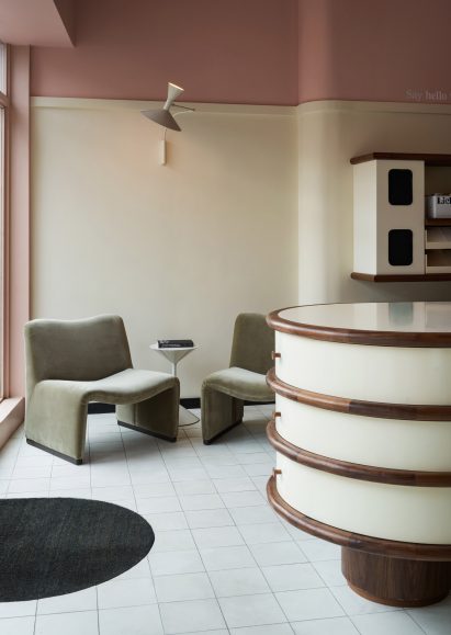Lick paint shop in London has pink interiors