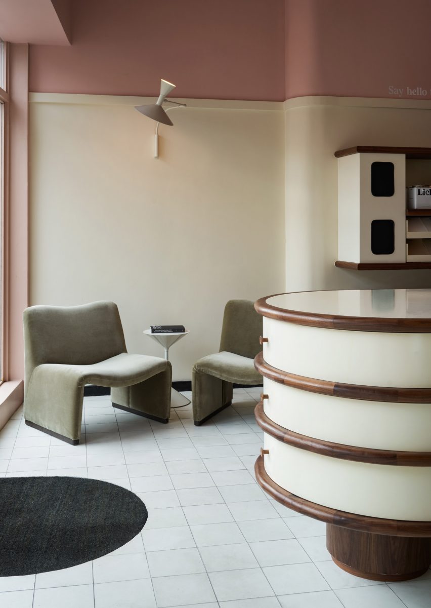 Lick paint shop in London has pink interiors