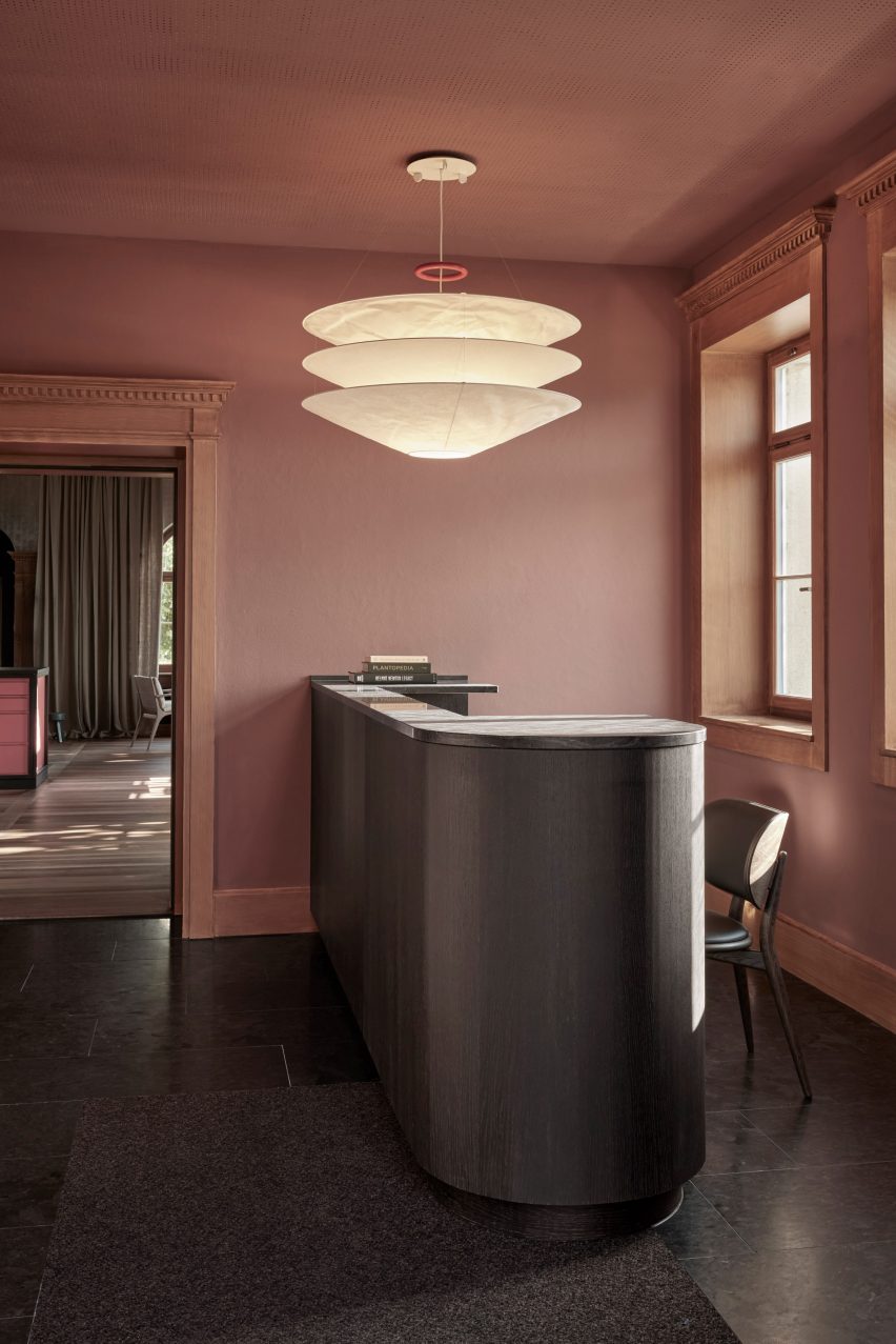 Lobby of Mammertsberg hotel