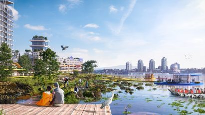 MVRDV Vancouver sea level plan rendering