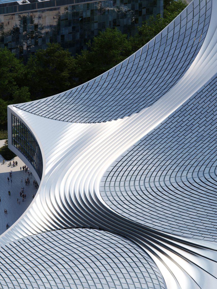 Render of Wuhan Library