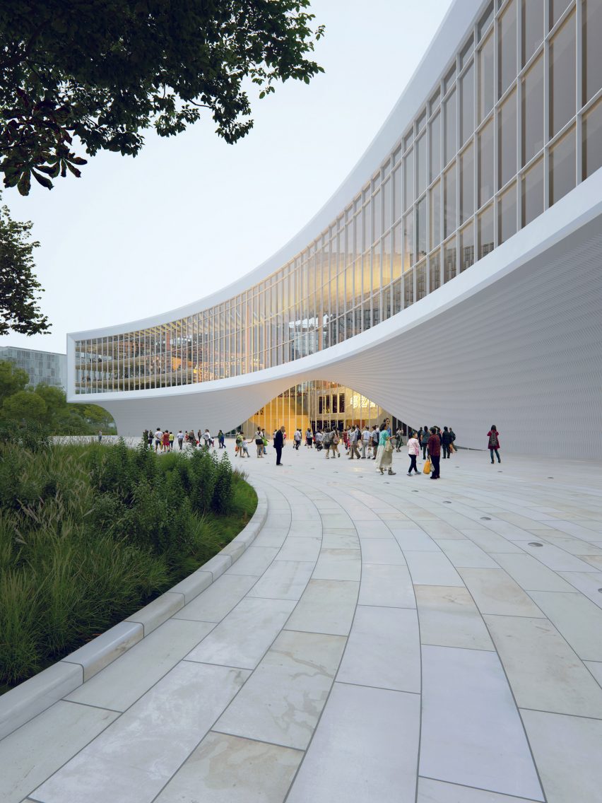 Render of Wuhan Library