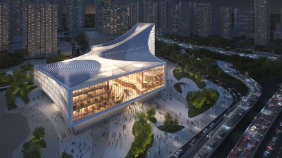 Render of Wuhan Library