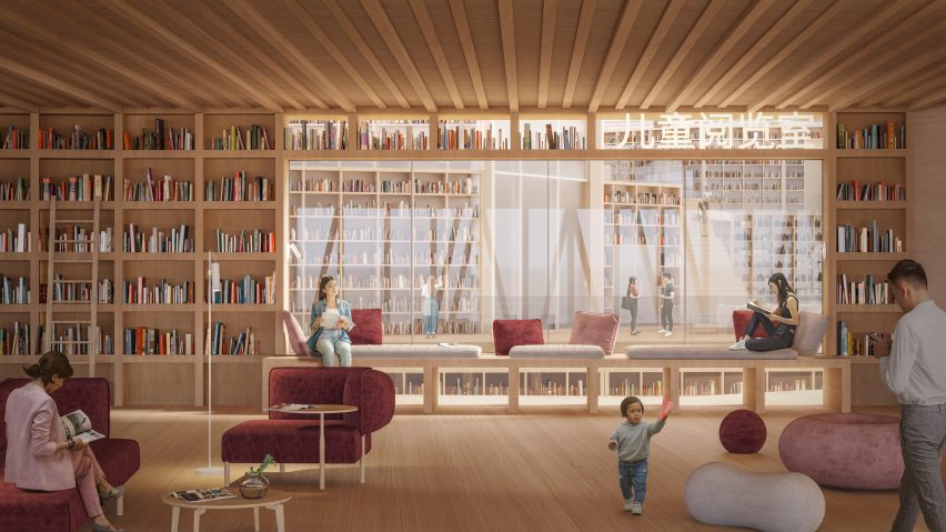 Render of Wuhan Library