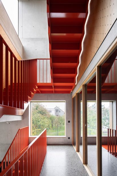 Stairwell of Na Rade House in Slovakia