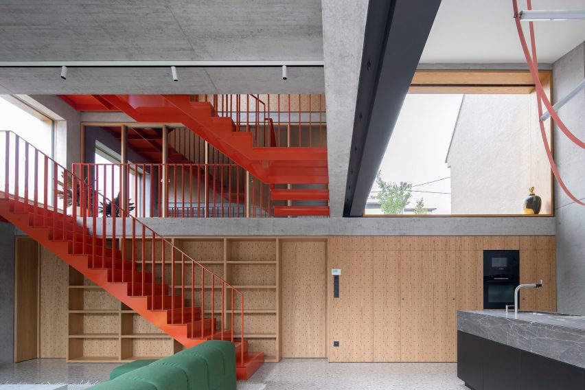 Interior of Na Rade House by NOIZ architekti