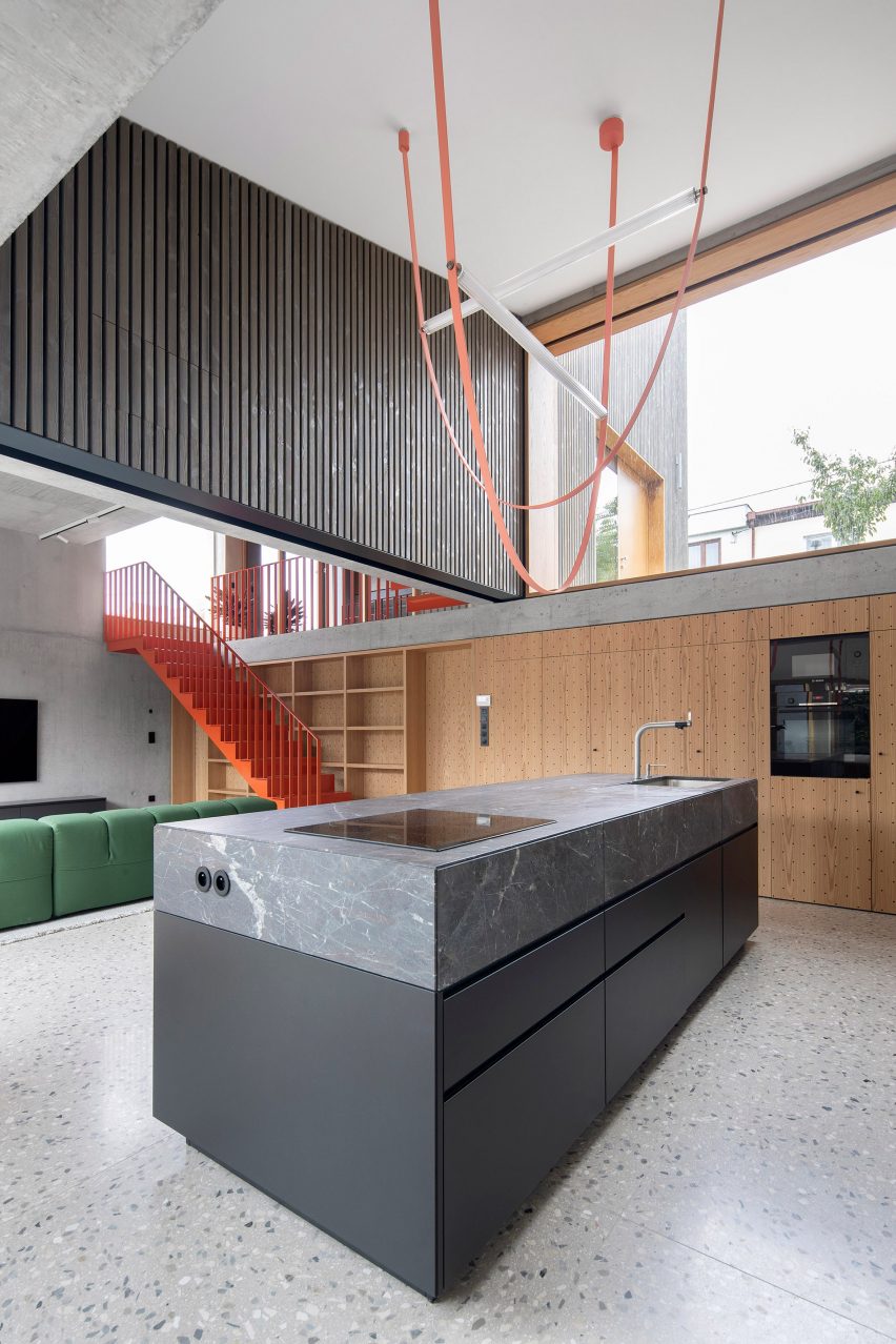 Interior of Na Rade House by NOIZ architekti