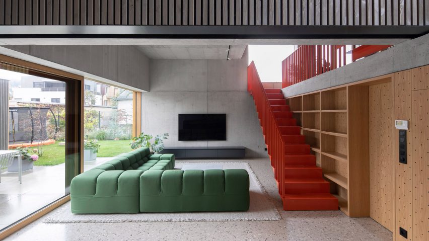 Interior of Na Rade House by NOIZ architekti