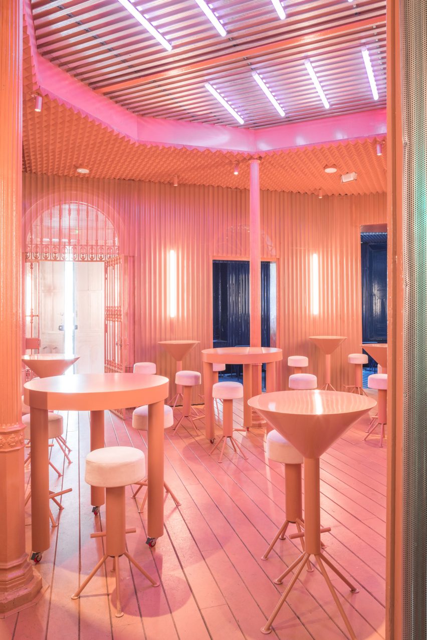Kresta Design furniture in Naked and Famous bar by Lucas y Hernández-Gil