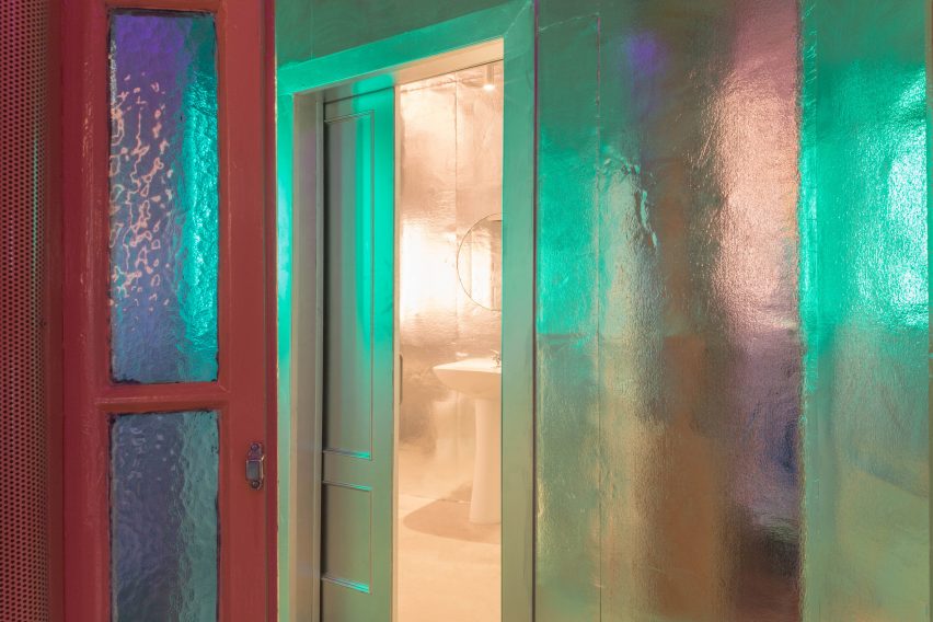 Reflective surfaces in Naked and Famous bar by Lucas y Hernández-Gil