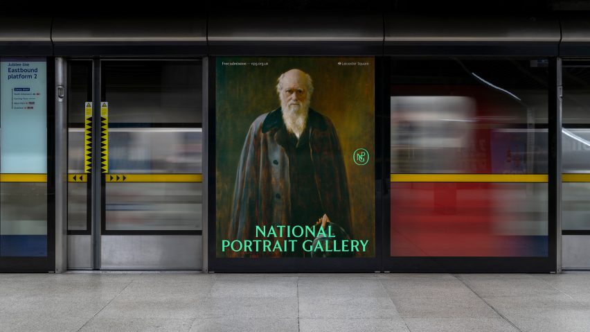 National Gallery new brand identity Elizabeth line