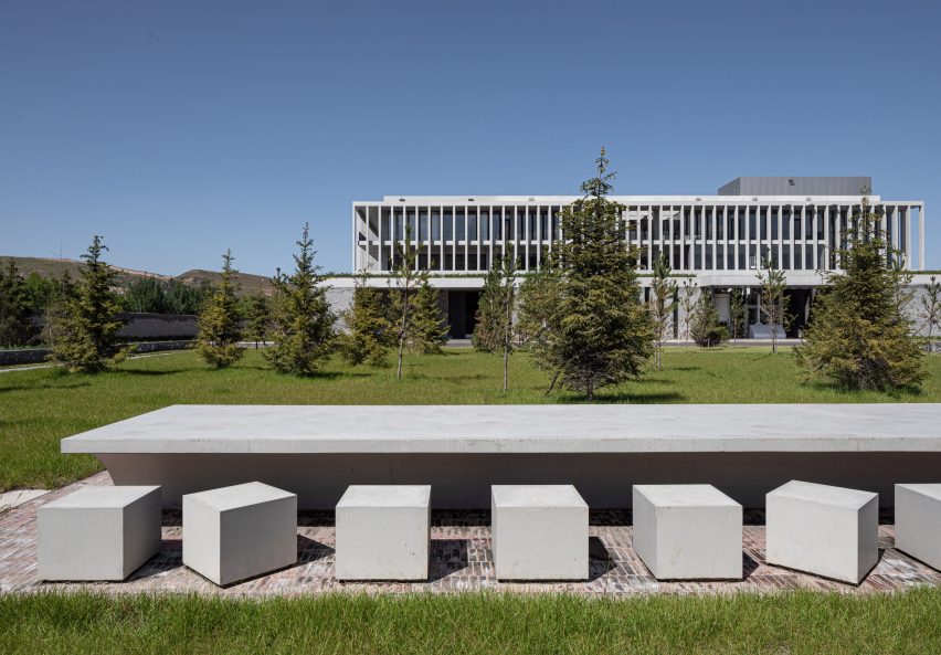 Exterior of Ningwu Oatmeal Factory in China by JSPA Design