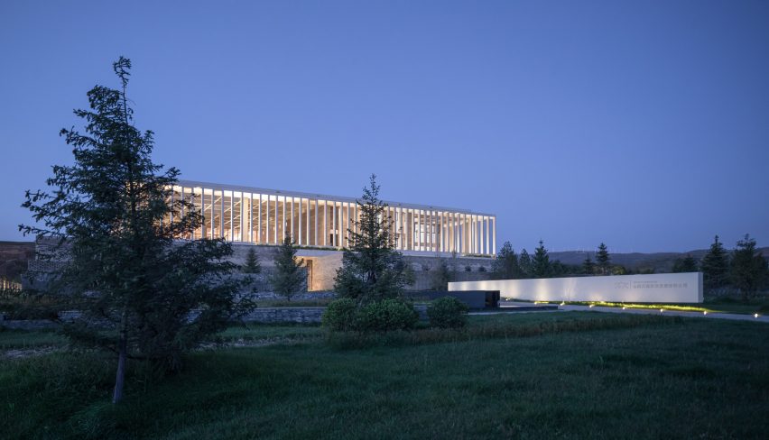 Exterior of Ningwu Oatmeal Factory in China by JSPA Design