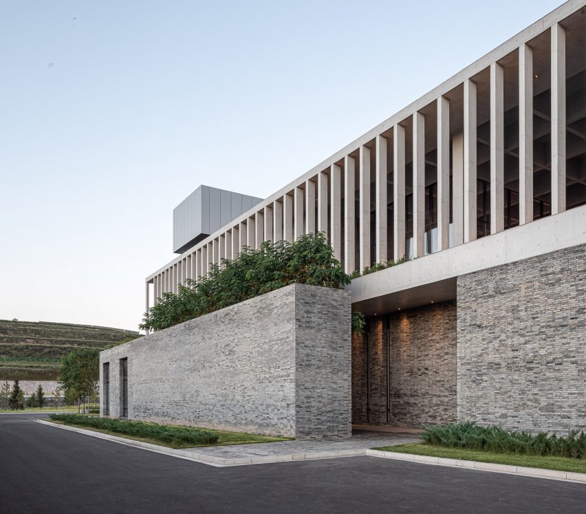 Exterior of Ningwu Oatmeal Factory in China by JSPA Design