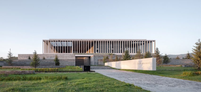 Exterior of Ningwu Oatmeal Factory in China by JSPA Design