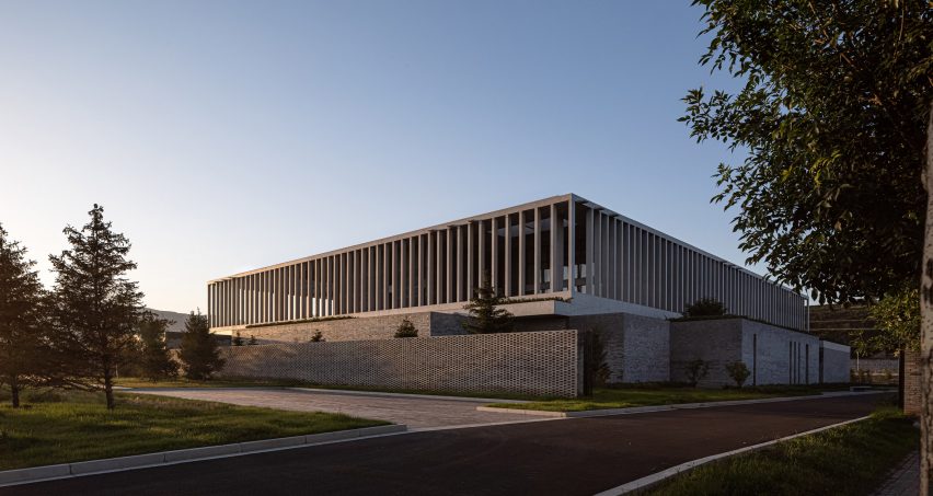 Exterior of Ningwu Oatmeal Factory in China by JSPA Design