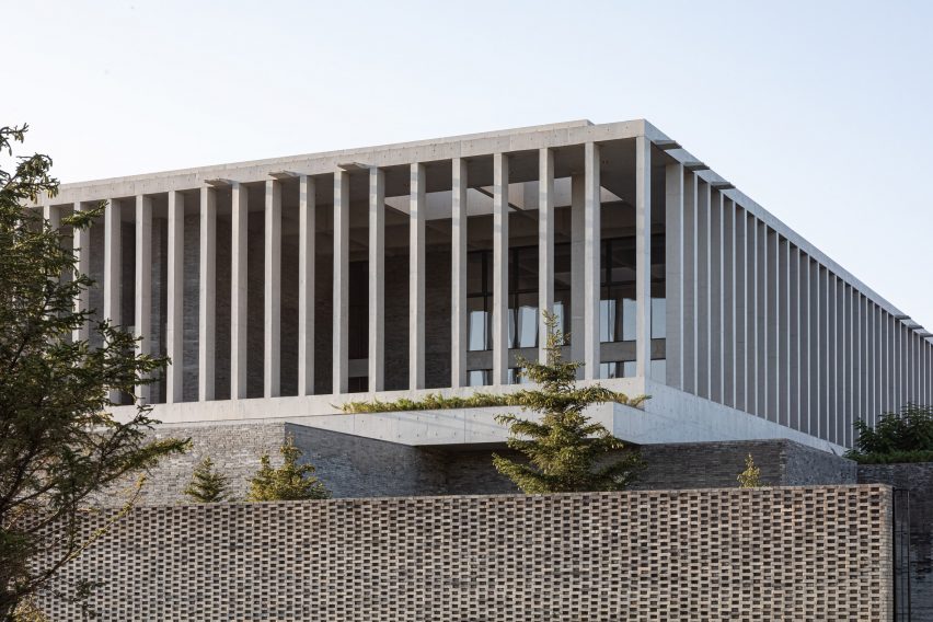 Exterior of Ningwu Oatmeal Factory in China by JSPA Design