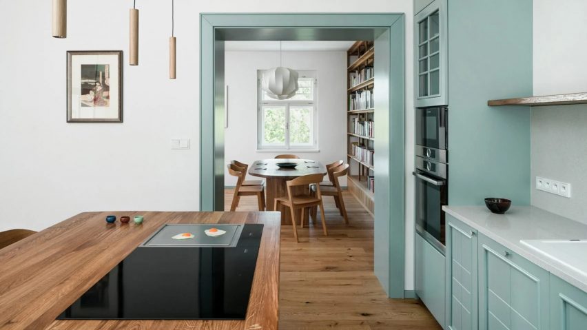 No Architects renovated and extended a 1920s villa in Prague
