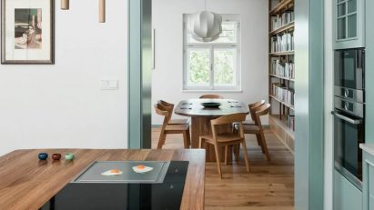 No Architects renovated and extended a 1920s villa in Prague