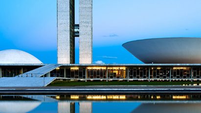 Brazil National Congress by Oscar Neimeyer