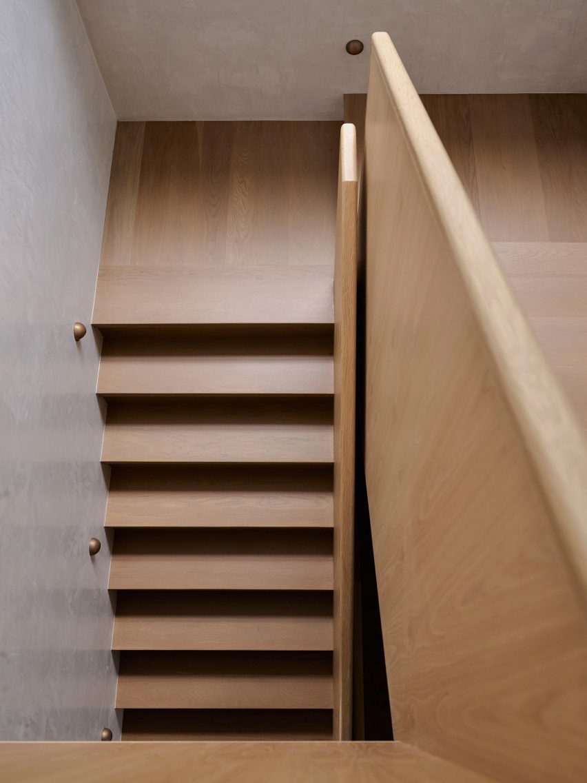 Staircase inside Pacific House designed by Alexander & Co