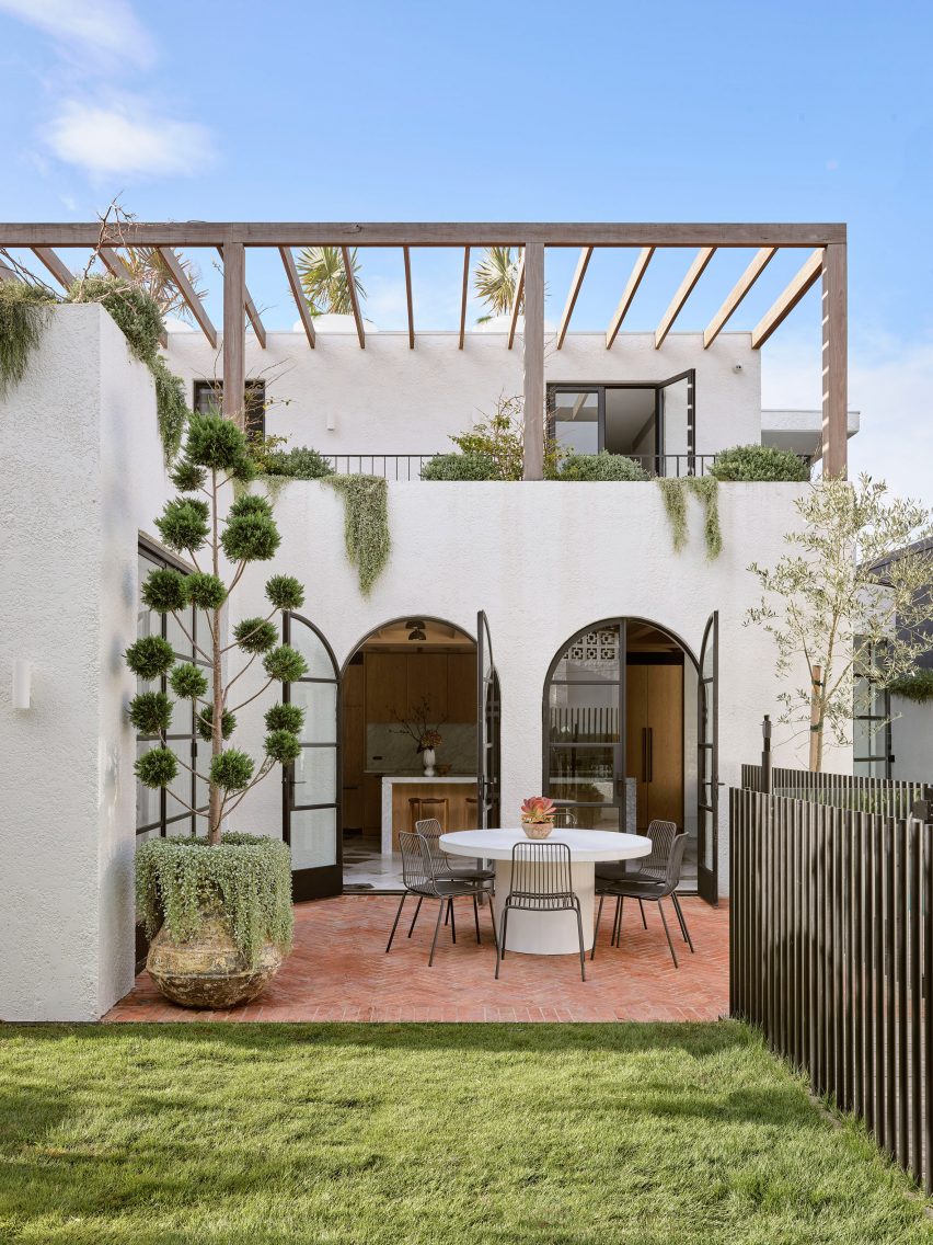 Garden of Pacific House designed by Alexander & Co