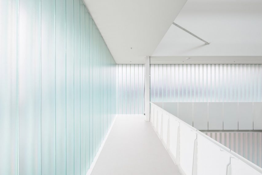 Photograph of gallery walkway